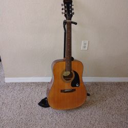 Acoustic Guitar Plus Beautiful Painting 