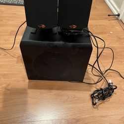 Klipsch ProMedia 2.1 THX Certified PC Desktop Computer Speaker System - Black
