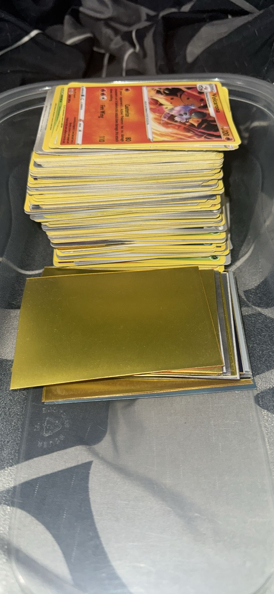 200 Pokémon Cards And 21 Protective Cases