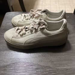 Women’s White Puma Sneakers