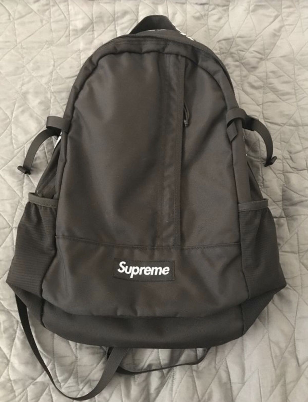 Supreme backpack used black ss18