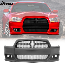 Fits 2011-2014 Dodge Charger SRT8 Style Front Bumper Cover Conversion Replacement PP