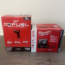 M18 Milwaukee 1/2” Impact Drill and two batteries *new
