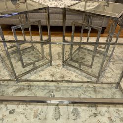 3 Piece Glass tables 