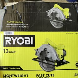 Ryobi 13 Amp 7-1/4” Circular Saw Brand New
