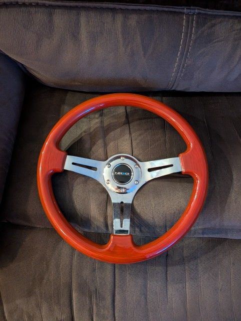 NRG Woodgrain Steering Wheel 350mm