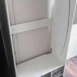 Kids Armoire Wardrobe Closet with Mirror