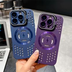 TechGrip Magnetic Heat Dissipation Phone Case with Kickstand for IPhone 14,15,16 ,Pro ,Pro Max 