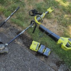 RYOBI 40V Jet Fan & Expand-It Trimmer + Bushwacker
