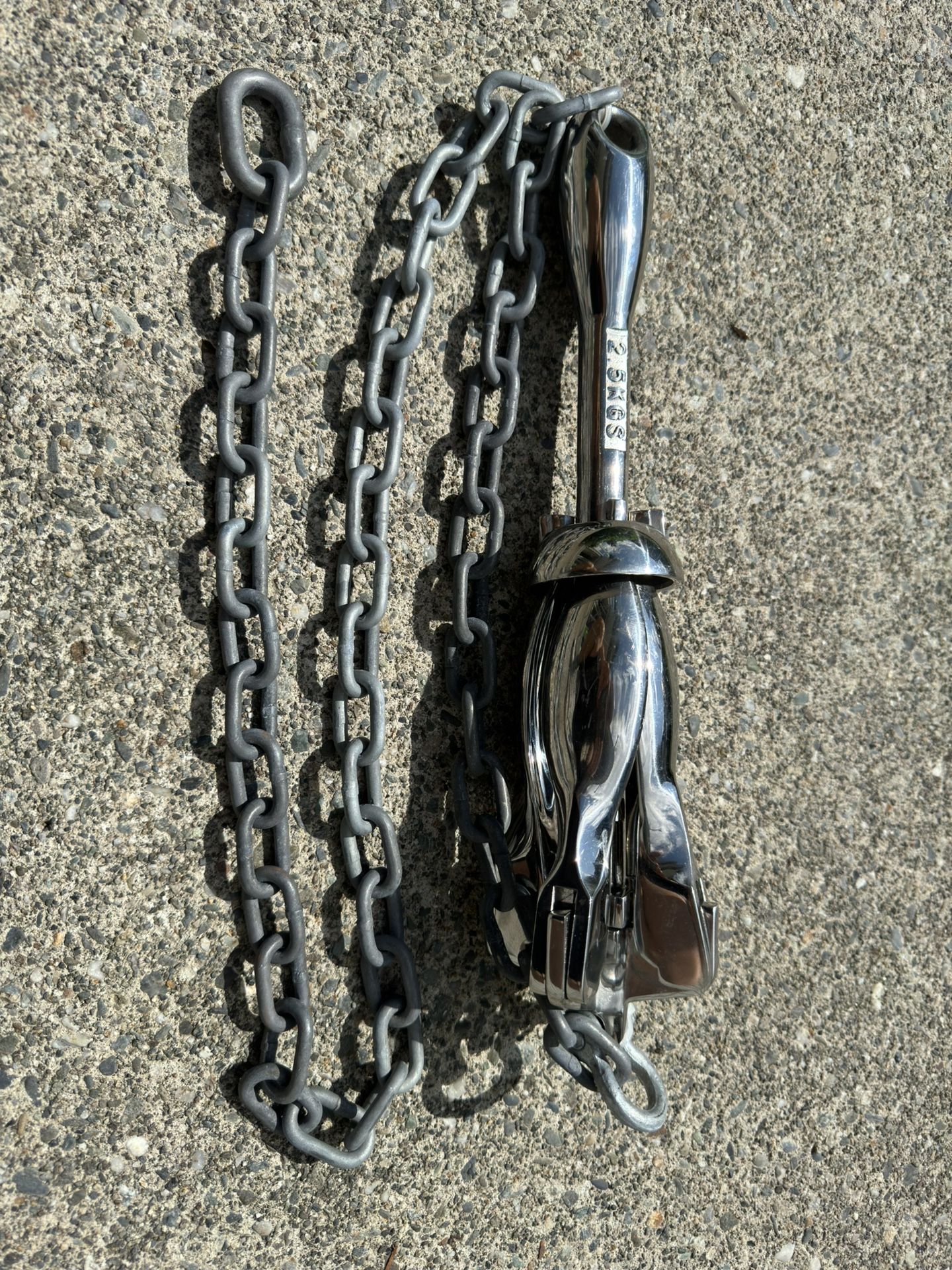 Amarine 2.5 Kg /5.5 Lbs Anchor With Chain