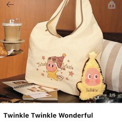 Twinkle Twinkle Wonderful Journey Tote Bag And Plush