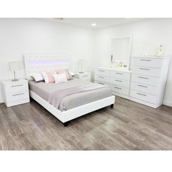 WHITE BEDROOM SET  