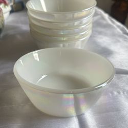 Moon glow Iridescent Crystal Bowls