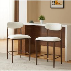 New✅️Christopher Knight Home Kanavi 25.5''H Set of 2 Counter Stools with Upholstered Seats, Modern