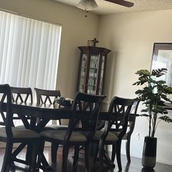 Wooden Table With Chairs 7 Piece