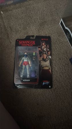 Eleven and will with a bike action figure collectibles