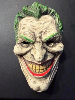Realistic hard strong plastic Joker mask. New and never used.