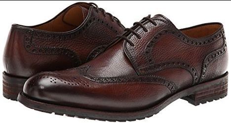 Magnanni Tomo Wingtip Oxford Shoes Brown Size 9.5 RETAIL $595