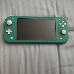 Nintendo switch lite turquoise + Animal Crossing (willing To Sell Separately)