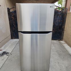 🛑3MONTHS WARRANTY 30X33X66 LG FRIDGE 20CUFT SILVER