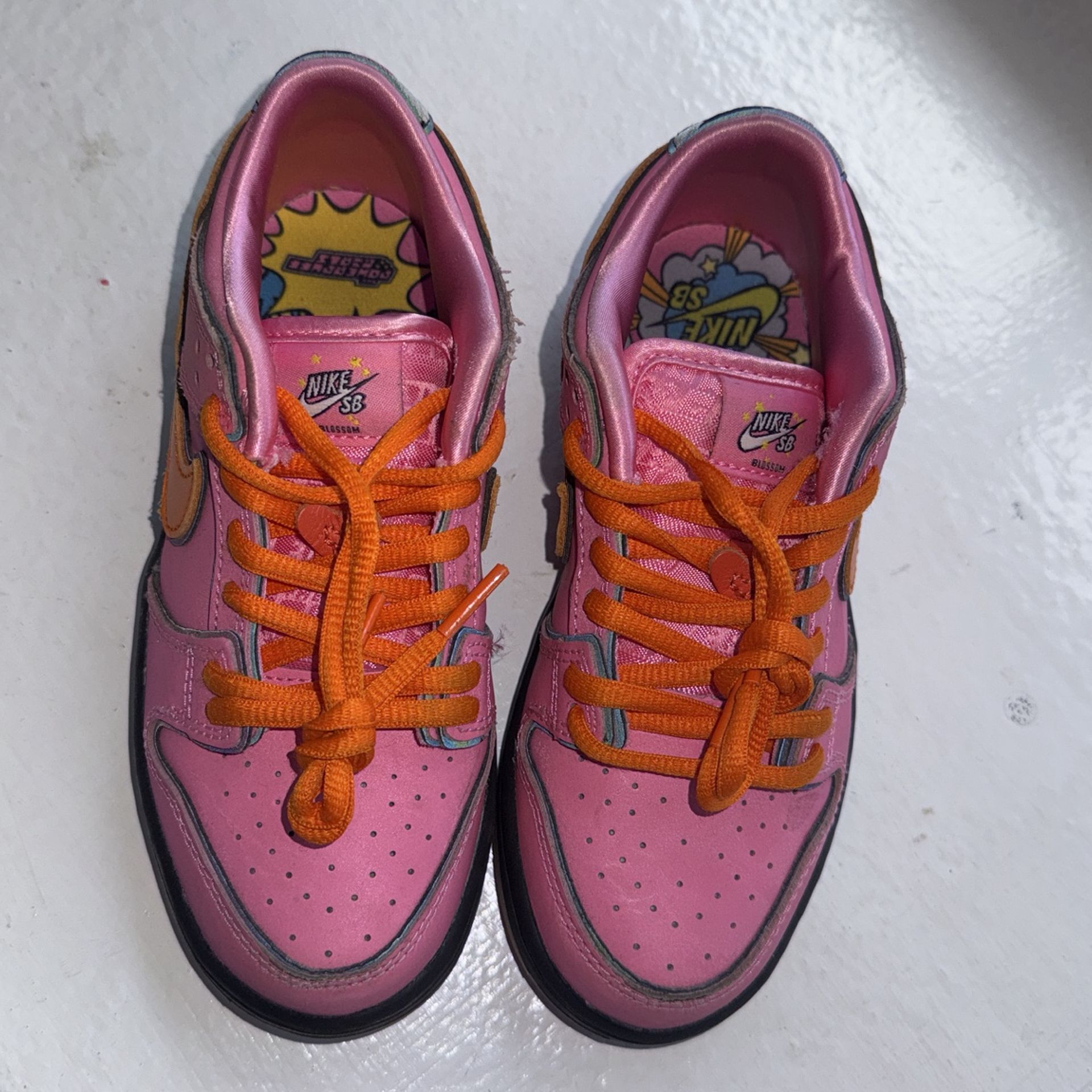 Nike SB Power Puff Pink Shoes Size 13.5C