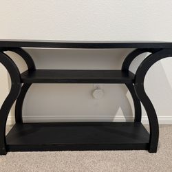 Console Table - Black Wood