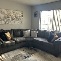 Sectional with Single couch
