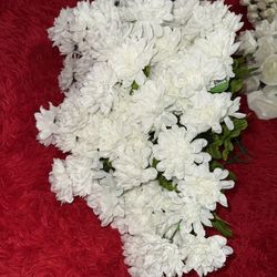 White Peonies, Centerpieces, Artificial Flowers 