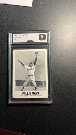 Willie  Mays 1977 Giants- Graded 9