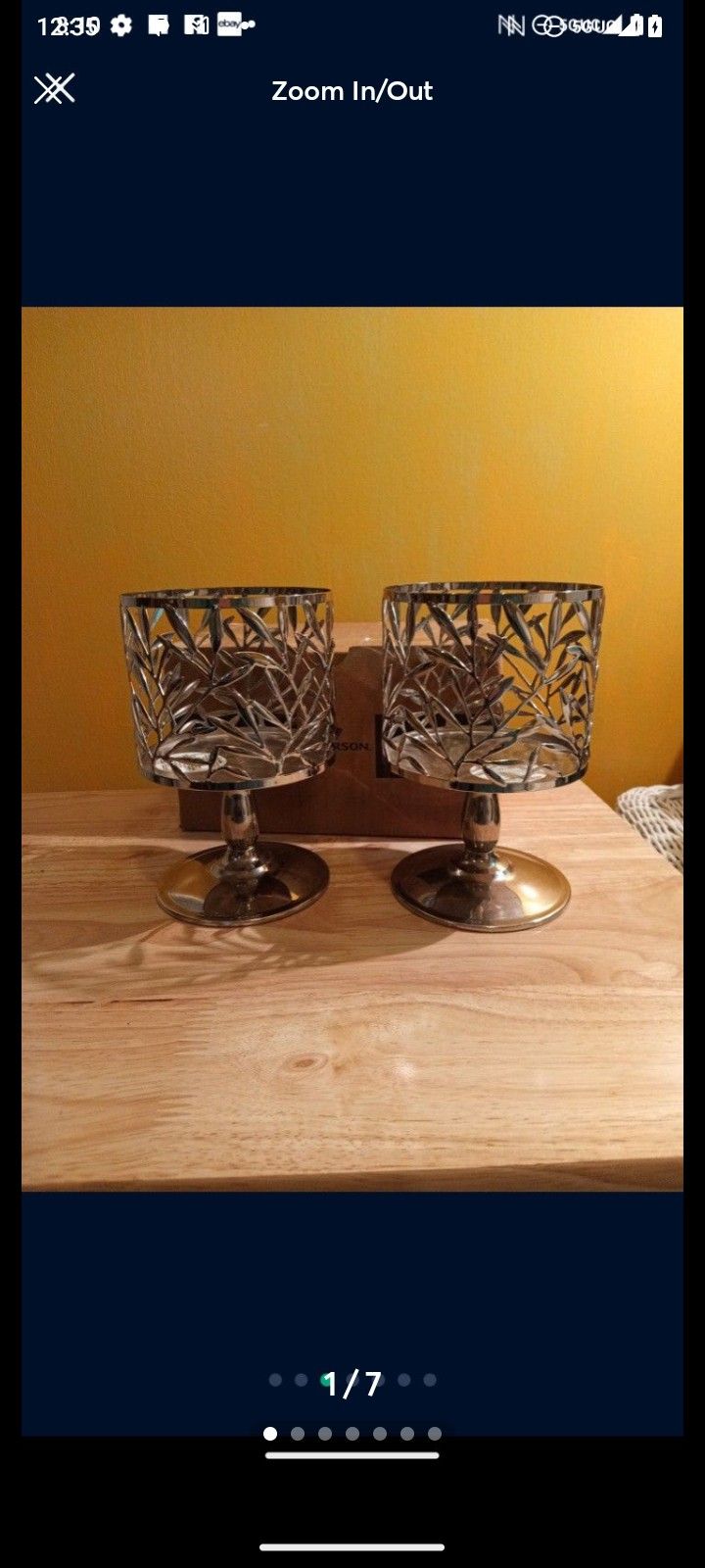 Bath Body Works Brand New Set Of 2 Beautiful 3 Wick Candle Holders 