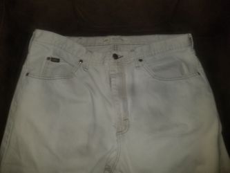 White 38x32 Lee Brand Regular Fit, Straight Leg  