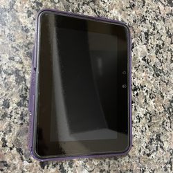Kindle with Purple Case