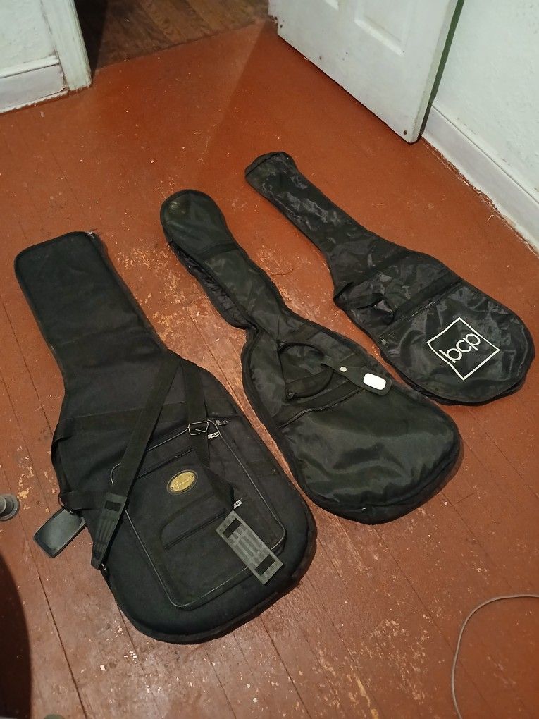 3 Name Brand Guitar Bags