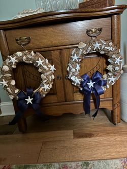 Handmade Matching Shell Wreaths