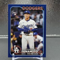 2024 Topps Update #US149 Yoshinobu Yamamoto Royal Blue Los Angeles Dodgers