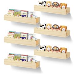 6 Pack Wooden Shelves 