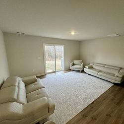 Two Modern Leather Couches / Free Delivery 