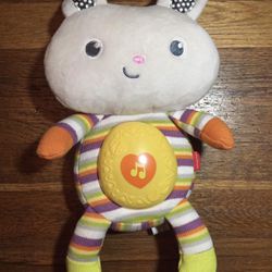 Fisher Price Tiny Gardens Sweet Sounds Bunny Plush Sensory Soother Stuffed Toy