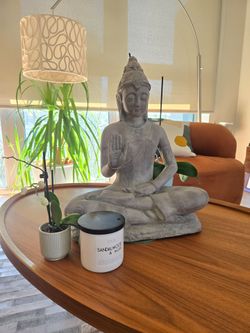 Budha statue stone and clay