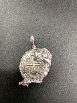 Atocha silver coin pendant