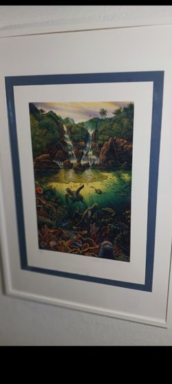 "Viridan Overture " By Robert Lyn Nelson. Limited Edition Mixed Media   Numbered And Hand-signed 