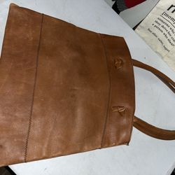 Vintage Real Leather Bergamo Made In Brazil Bag