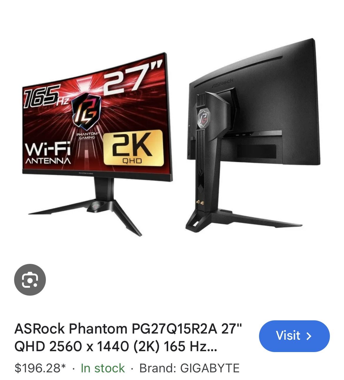 ASRock PG27Q15R2A 27"