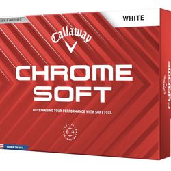 Callaway Chrome Softs white golf ⛳️ balls 1 dozen