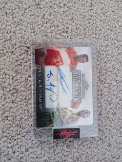 Dominique wilkens sean kemp duel autograph leaf 1/3