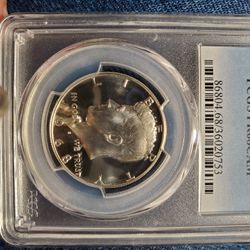 F3SX210 RARER CAM GRADE 68-S SILVER KENNEDY HALF DOLLAR