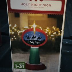 Inflatable “Holy Night Sign” 
