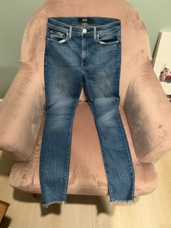 Hudson Los Angeles Women’s Skinny Jeans Size 27 Raw Hem Stretch Denim