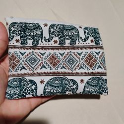 Thai Thailand Elephant Coin Change Purse Key Small Girl Kid Bag Pouch Wallet Zip