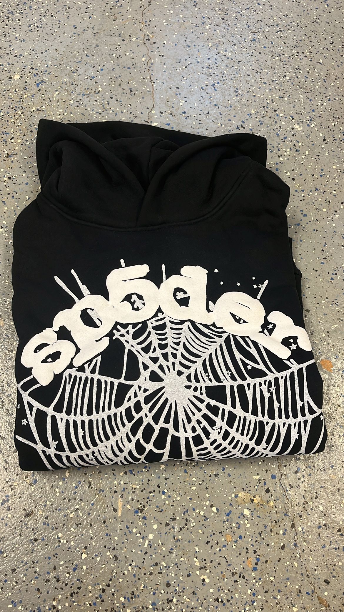 Sp5der OG Web Black Hoodie